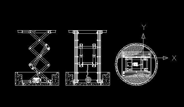 剪叉式升降貨梯圖紙 剪叉式升降貨梯圖紙