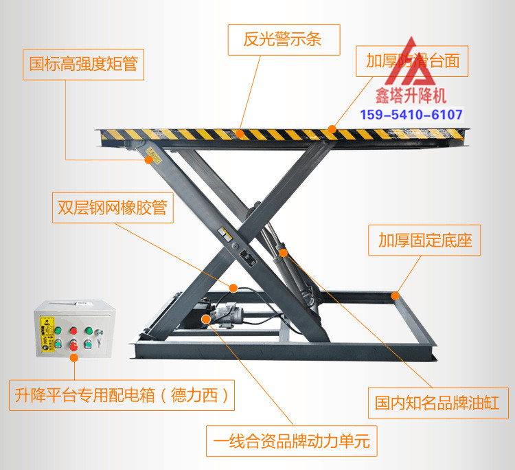 大型剪叉式升降平臺(tái)結(jié)構(gòu)圖 大型剪叉式升降平臺(tái)結(jié)構(gòu)圖